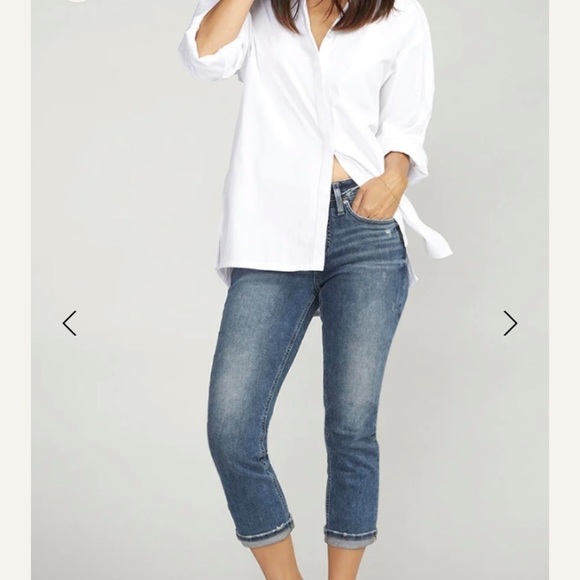 Silver Jeans Suki Cropped Jeans 28/24 - Picture 14 of 14